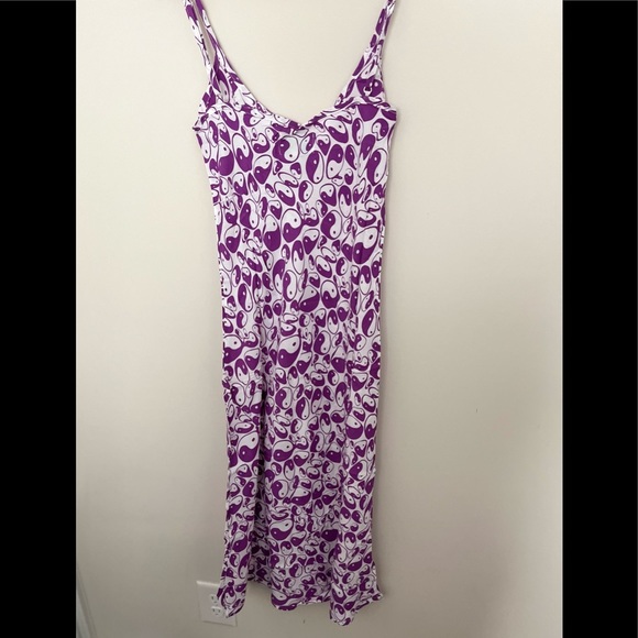 Purple Floral Mini Dress - Picture 4 of 6